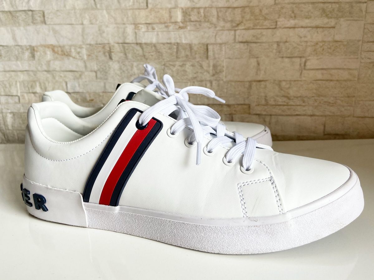 tenis tommy hilfiger masculino branco