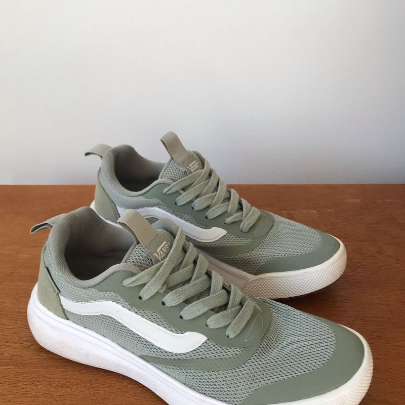 Vans Verde com Detalhe em Couro | Tênis Feminino Vans Usado 89177493 |  enjoei