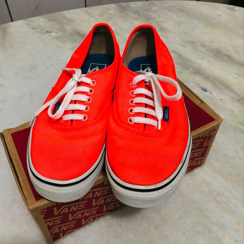 Vans laranja sale neon