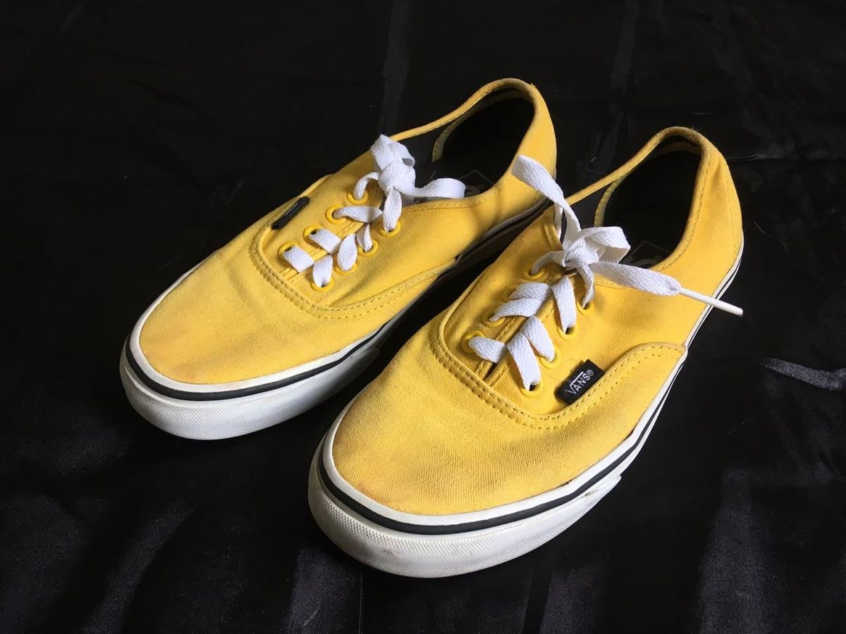 vans amarelo feminino