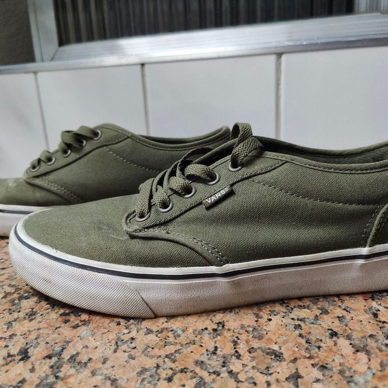 Tenis Vans Atwood Canvas Verde 42 10 Us T nis Masculino Vans Usado 85205504 enjoei