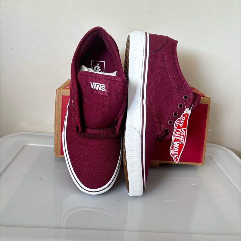 Tênis Vans Atwood Canvas Windsor Wine Masculino Tamanho 40 Novo