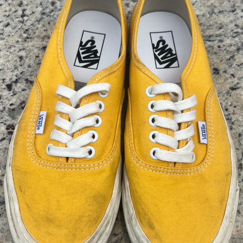 Tenis Authentic Tenis Vans Feminino Amarelo Tenis Vans Authentic