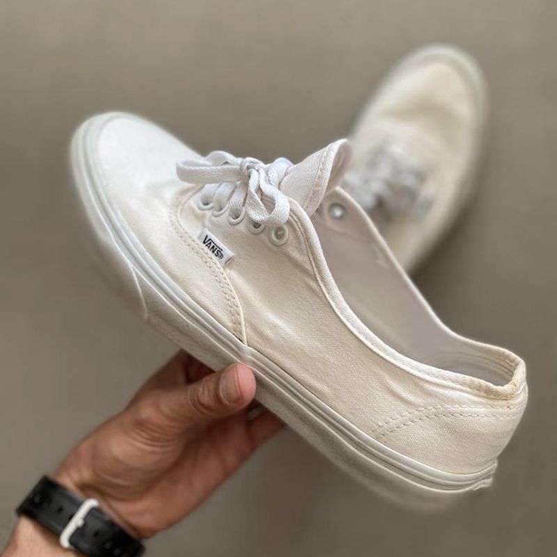 Vans best sale authentic branco