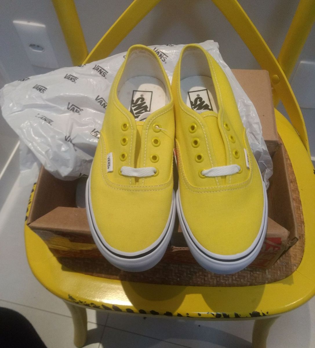 vans era amarelo