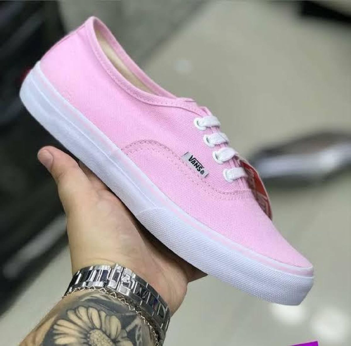 vans authentic rosa bebe