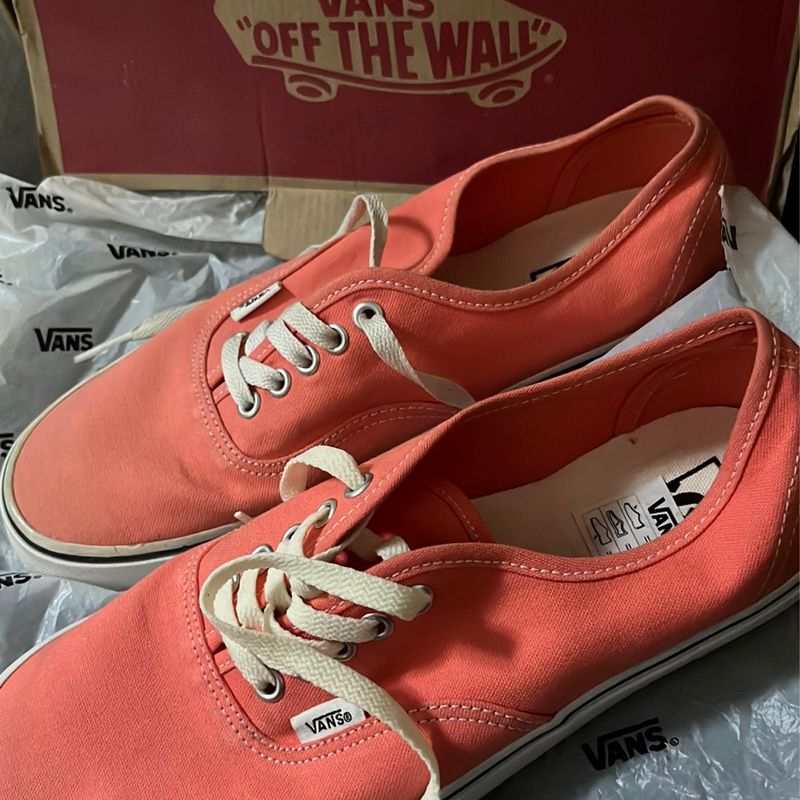 Tênis Vans Authentic Goiaba Salmão Tênis Feminino Vans Nunca Usado  80923570 enjoei