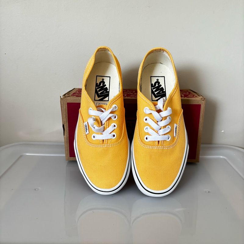 Tenis vans authentic outlet feminino amarelo