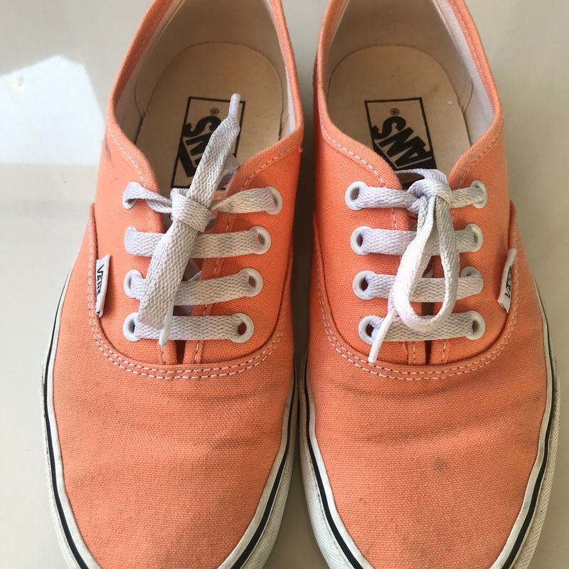 Vans best sale authentic laranja