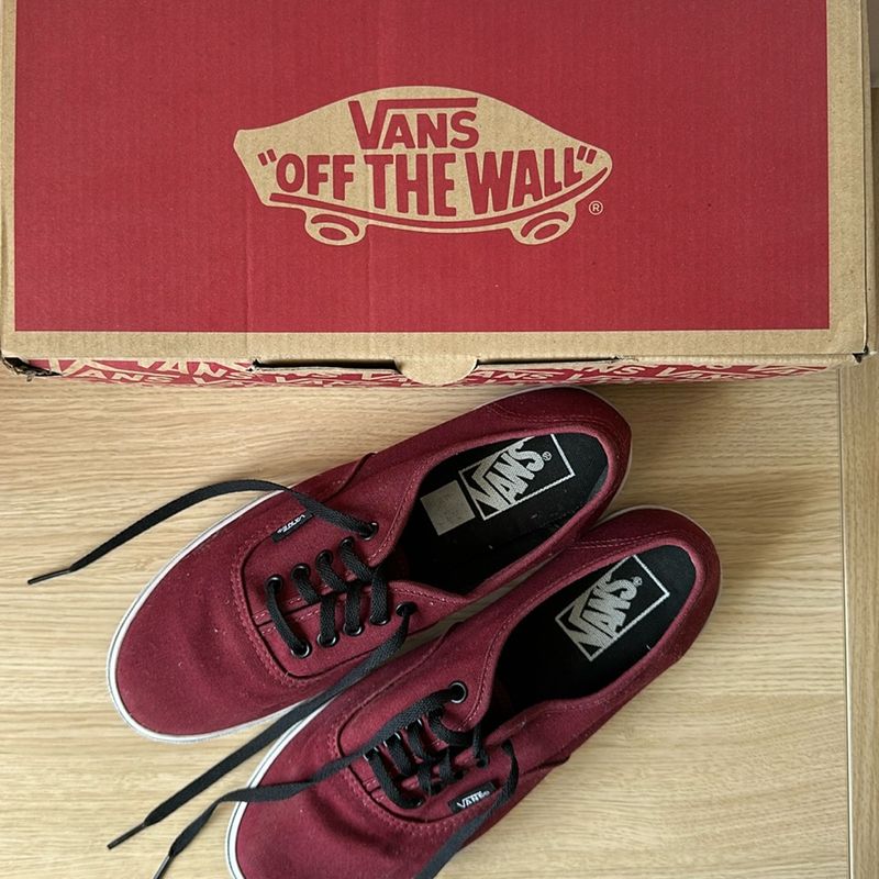 Tênis vans best sale authentic vinho