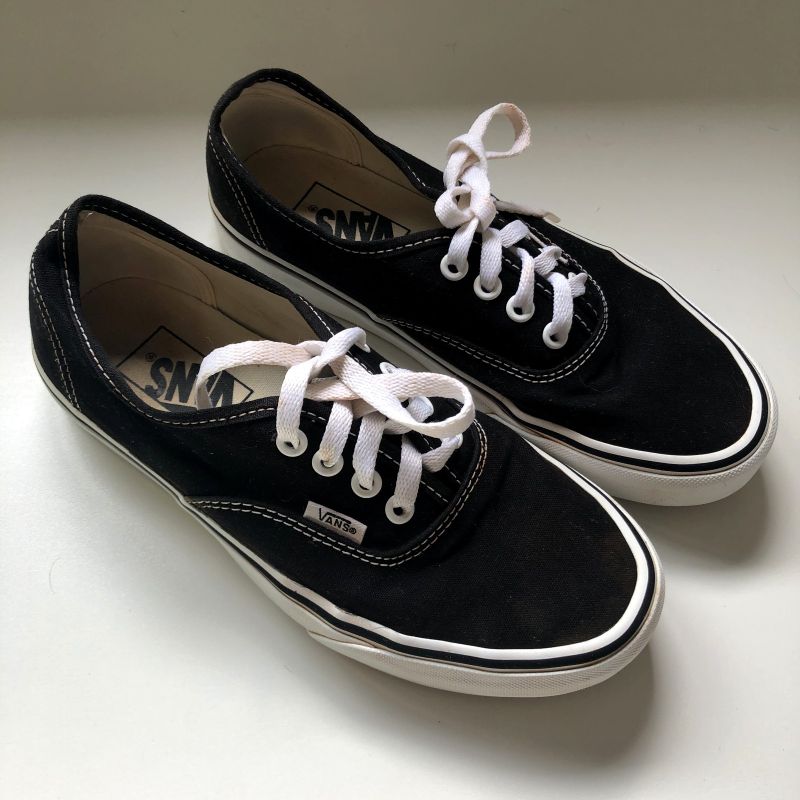 Vans Azul+preto+branco | Tênis Feminino Vans Usado 90657867 | enjoei