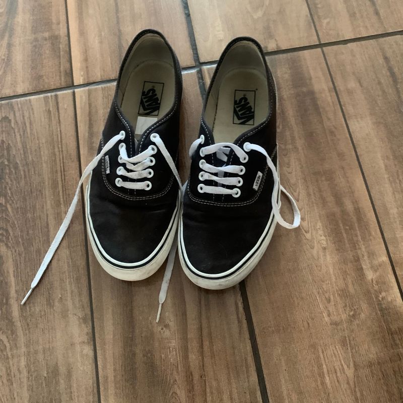 Tênis Vans Authentic Preto e Branco, Tênis Feminino Vans Usado 91866219