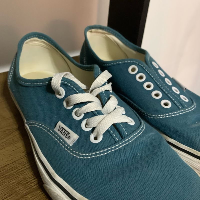 Vans Verde com Detalhe em Couro | Tênis Feminino Vans Usado 89177493 |  enjoei