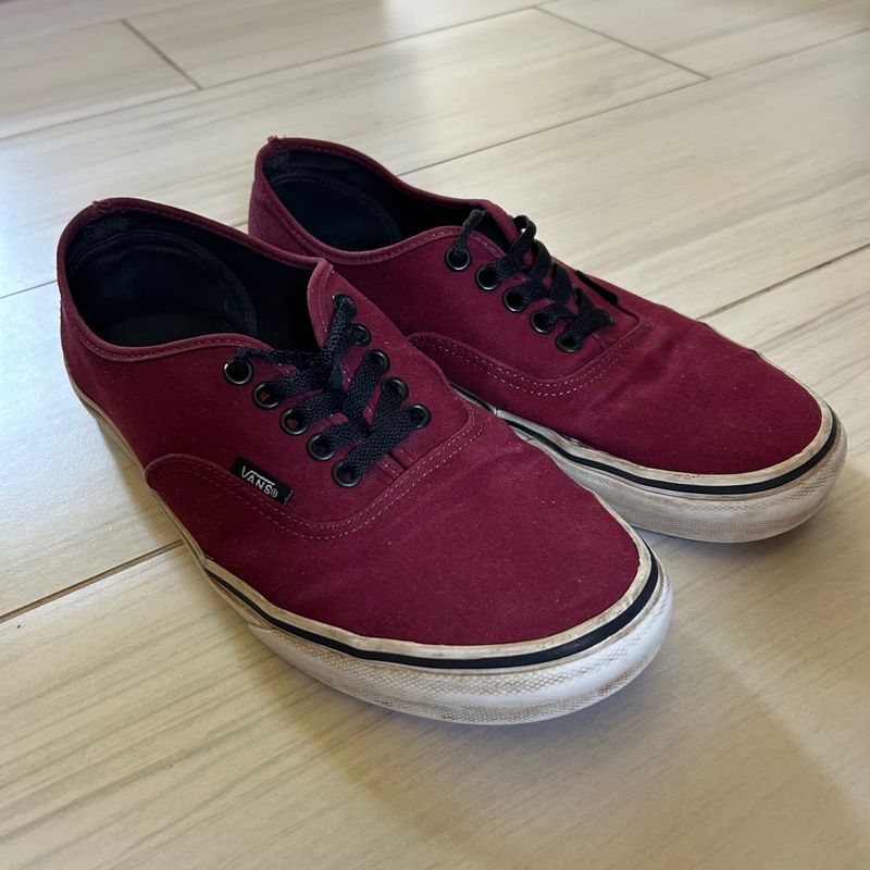 Tenis vans 2025 authentic bordo