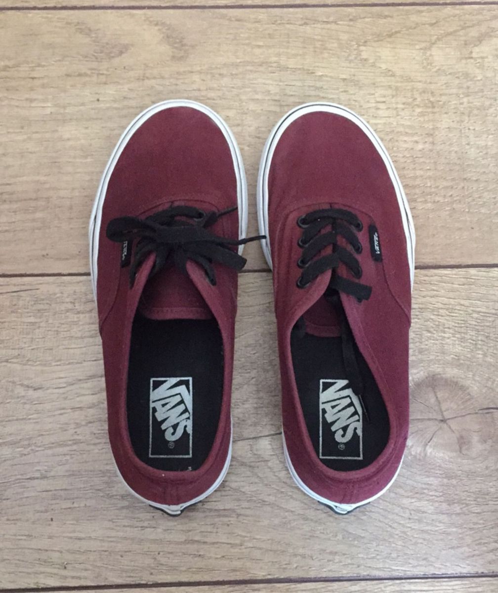 tênis vans authentic vinho