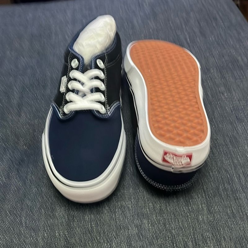 Vans Azul+preto+branco | Tênis Feminino Vans Usado 90657867 | enjoei