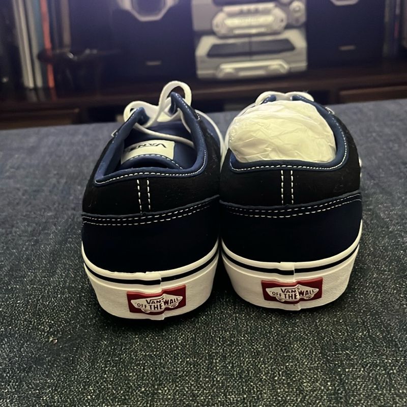 Tênis Vans Azul com Detalhes em Preto Original, Tênis Feminino Vans Nunca  Usado 96594937