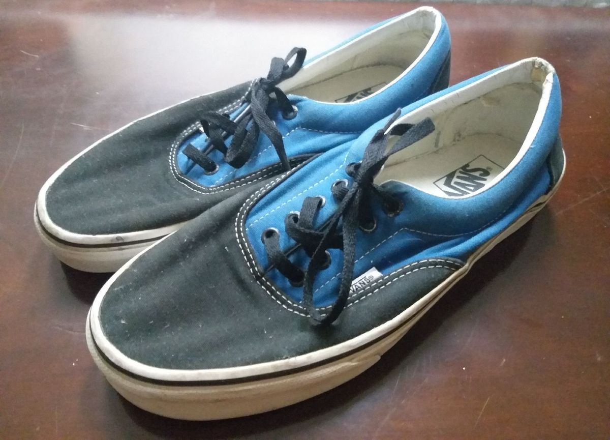 vans azul com preto
