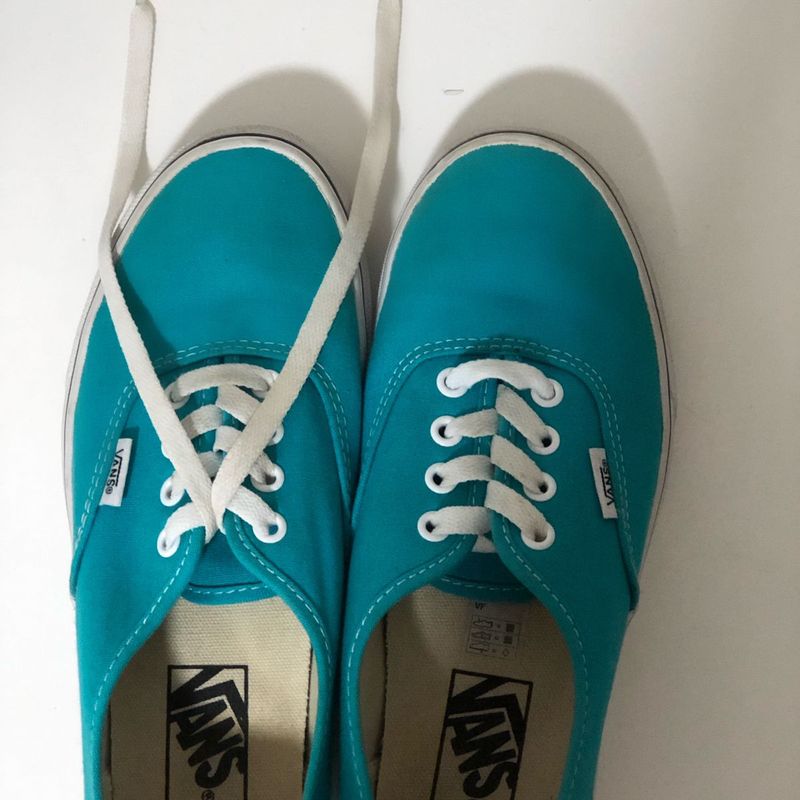 Tênis Vans Verde Água | Tênis Feminino Vans Usado 38997695 | enjoei