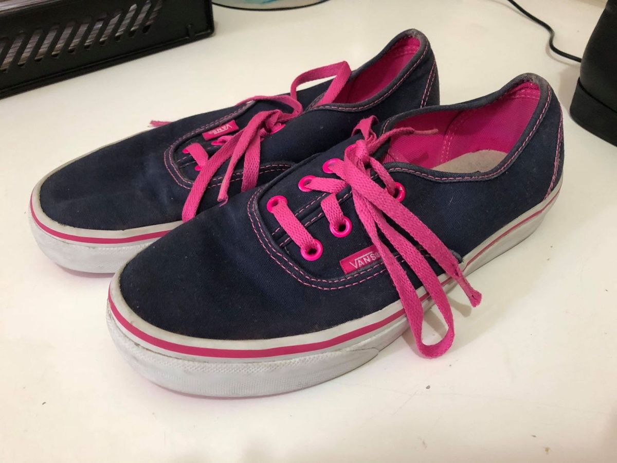 tenis vans feminino azul marinho