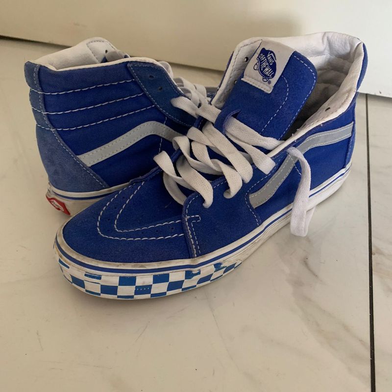 Vans sales xadrez azul