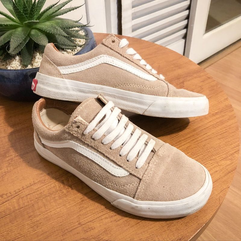 Tenis da fashion vans bege