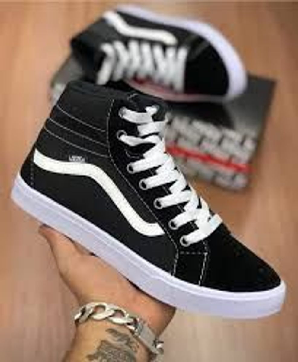 vans preto botinha