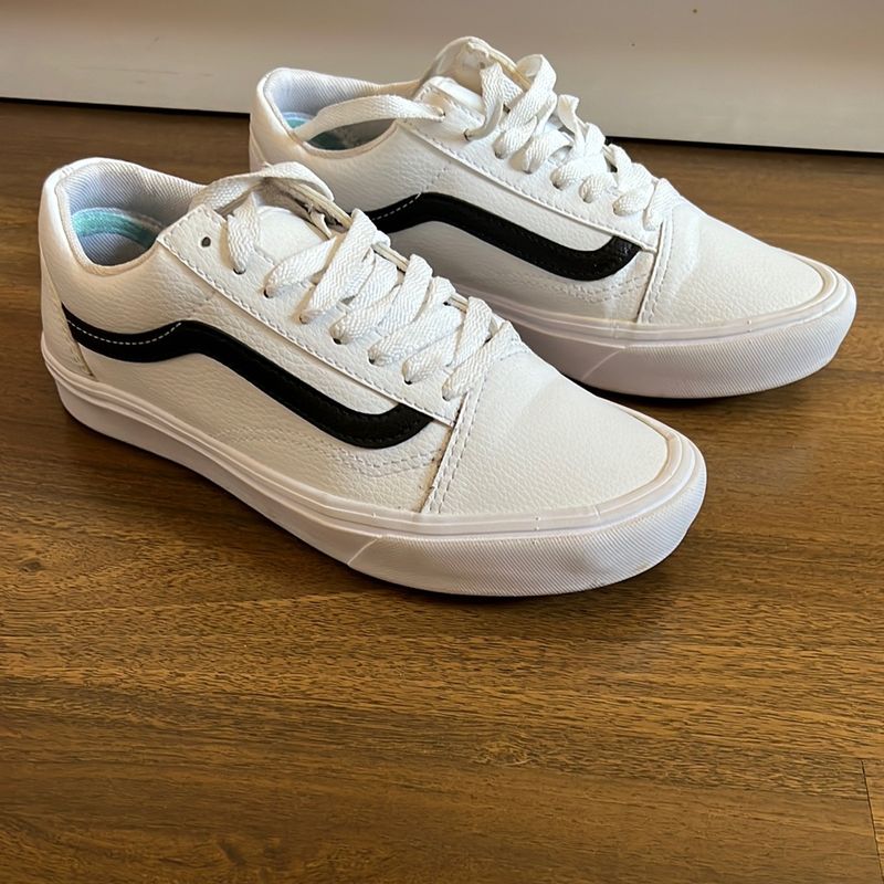 Tenis Vans Branco Couro Novinho! 36 Tênis Feminino Vans Usado