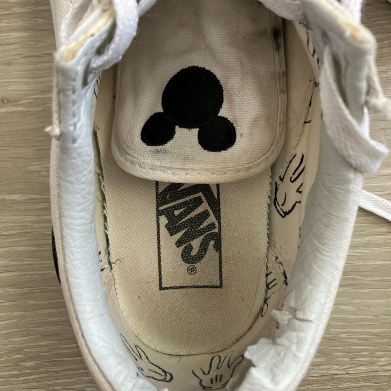 Tênis Vans Branco do Mickey Disney Vans Usado 111423655 enjoei
