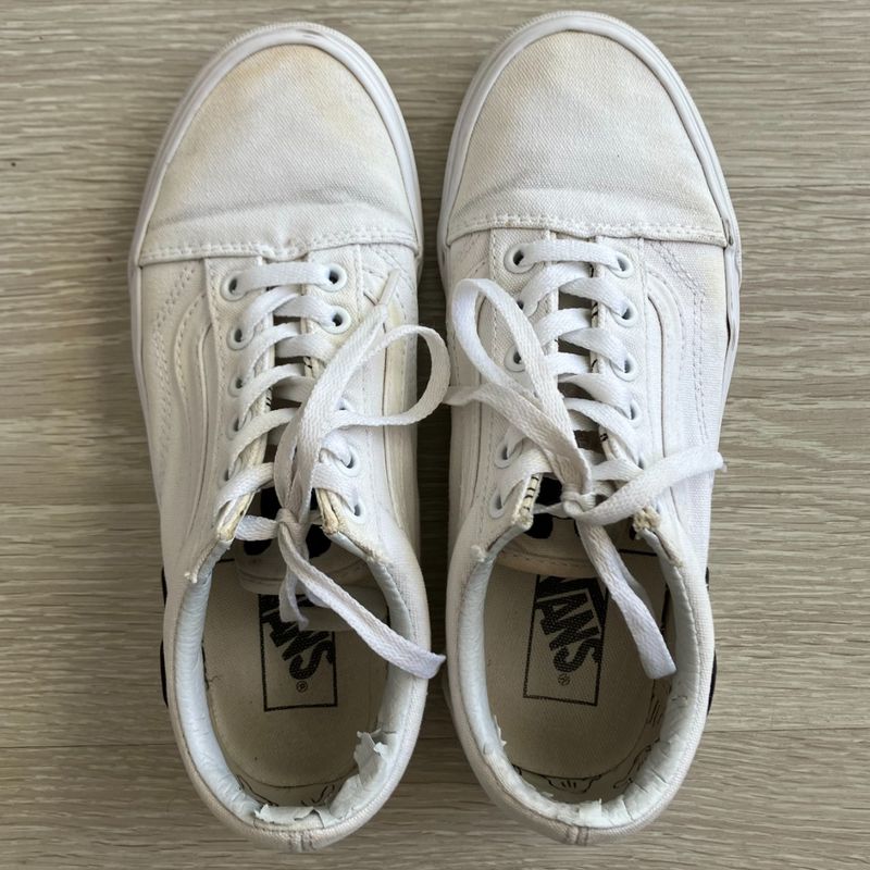 Tênis Vans Branco do Mickey Disney Vans Usado 111423655 enjoei