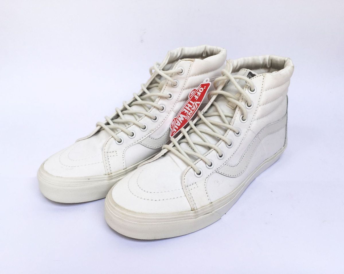 vans cano alto branco