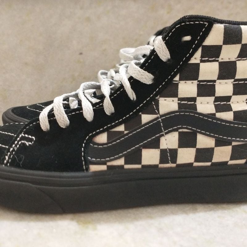 Vans xadrez cano alto shops