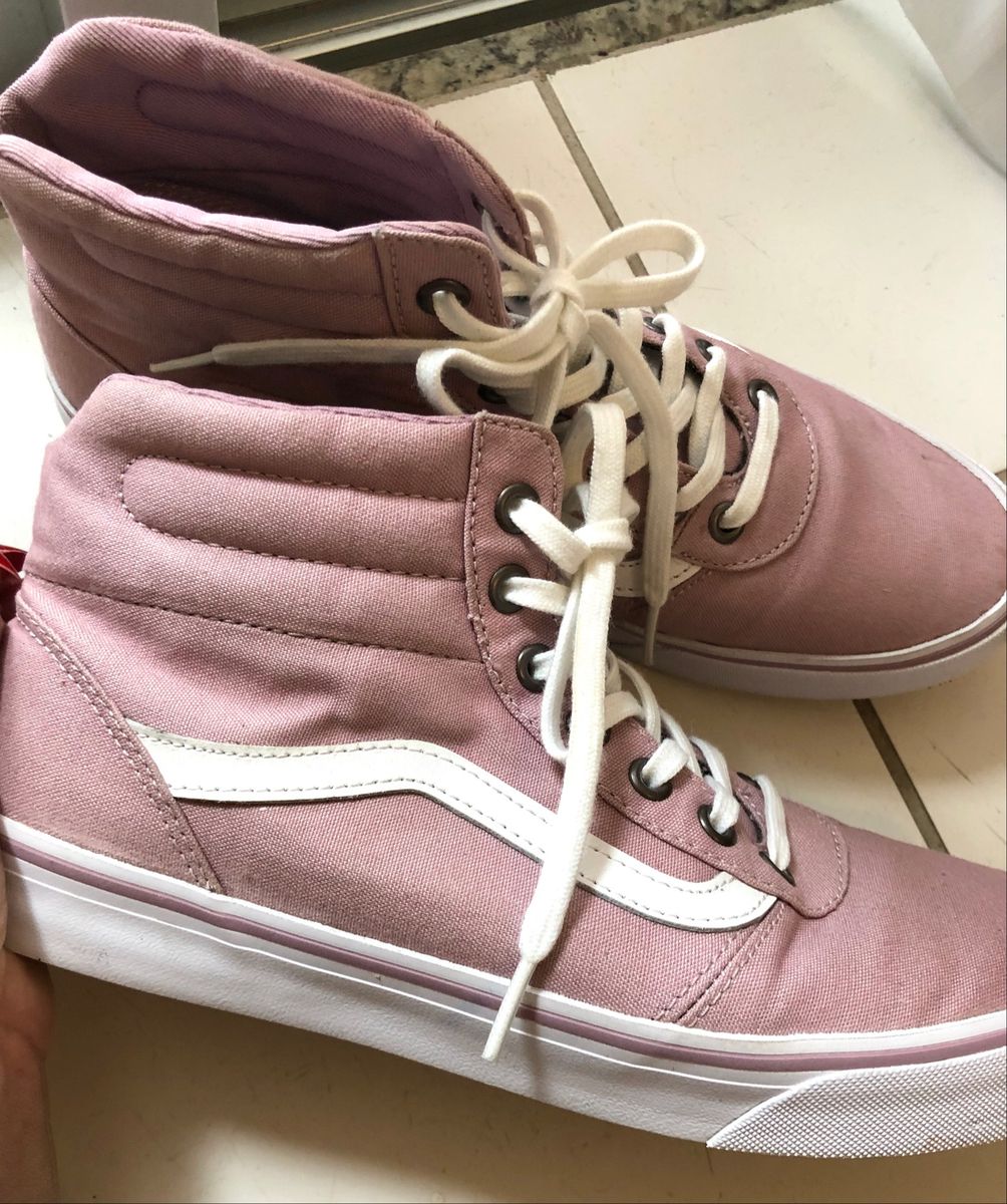 vans cano alto rosa