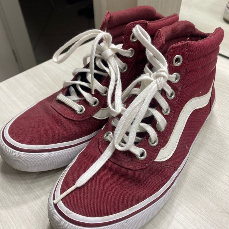Vans Cano Alto Tenis Da Vans Vinho Vans Cano Alto Feminino Vinho
