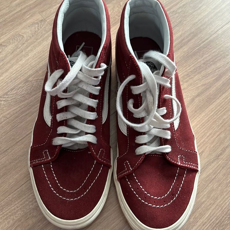 Tênis Masculino Cano Tenis Vinho Cano Alto Vinho Feminino Old