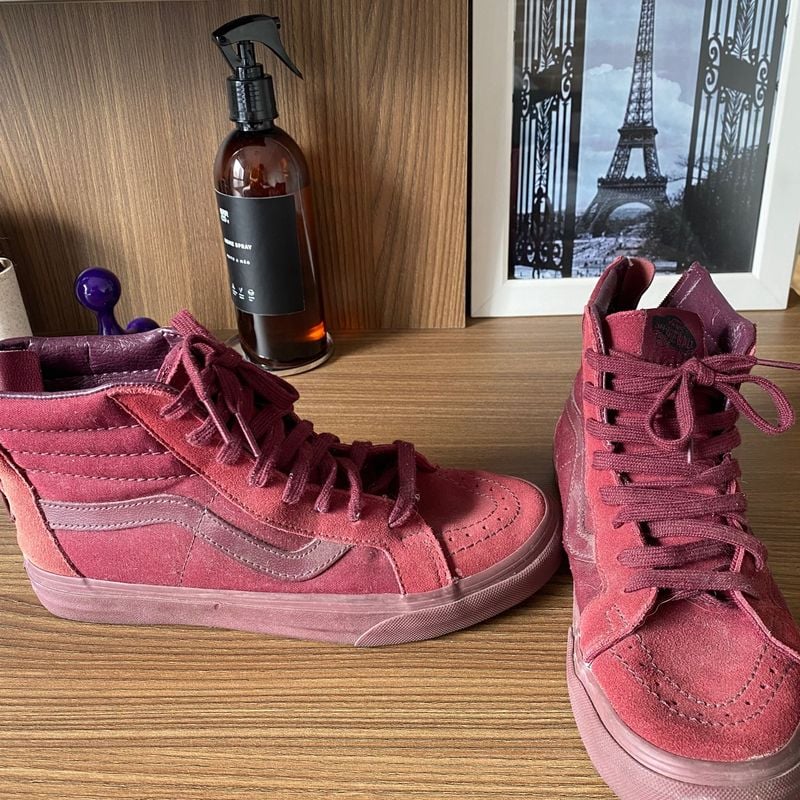 Tenis Vans Cano Alto Vinho Tênis Vans Cano Alto, Vinho Tênis