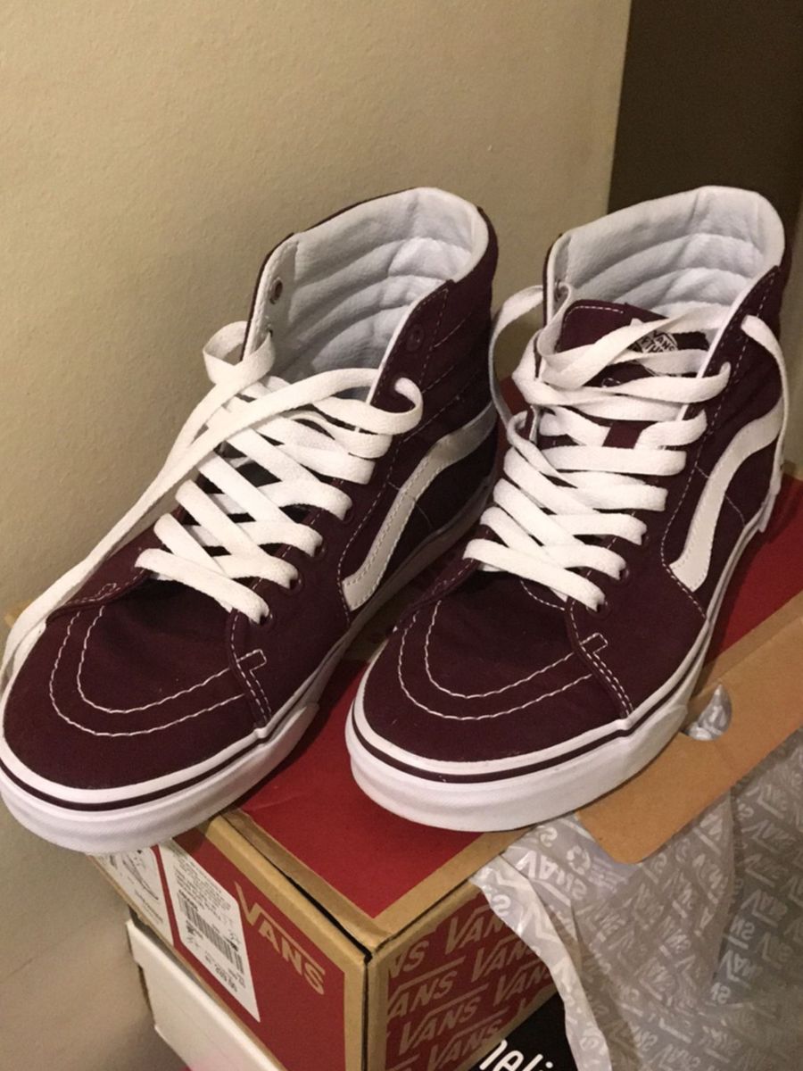 vans old skool cano alto vinho