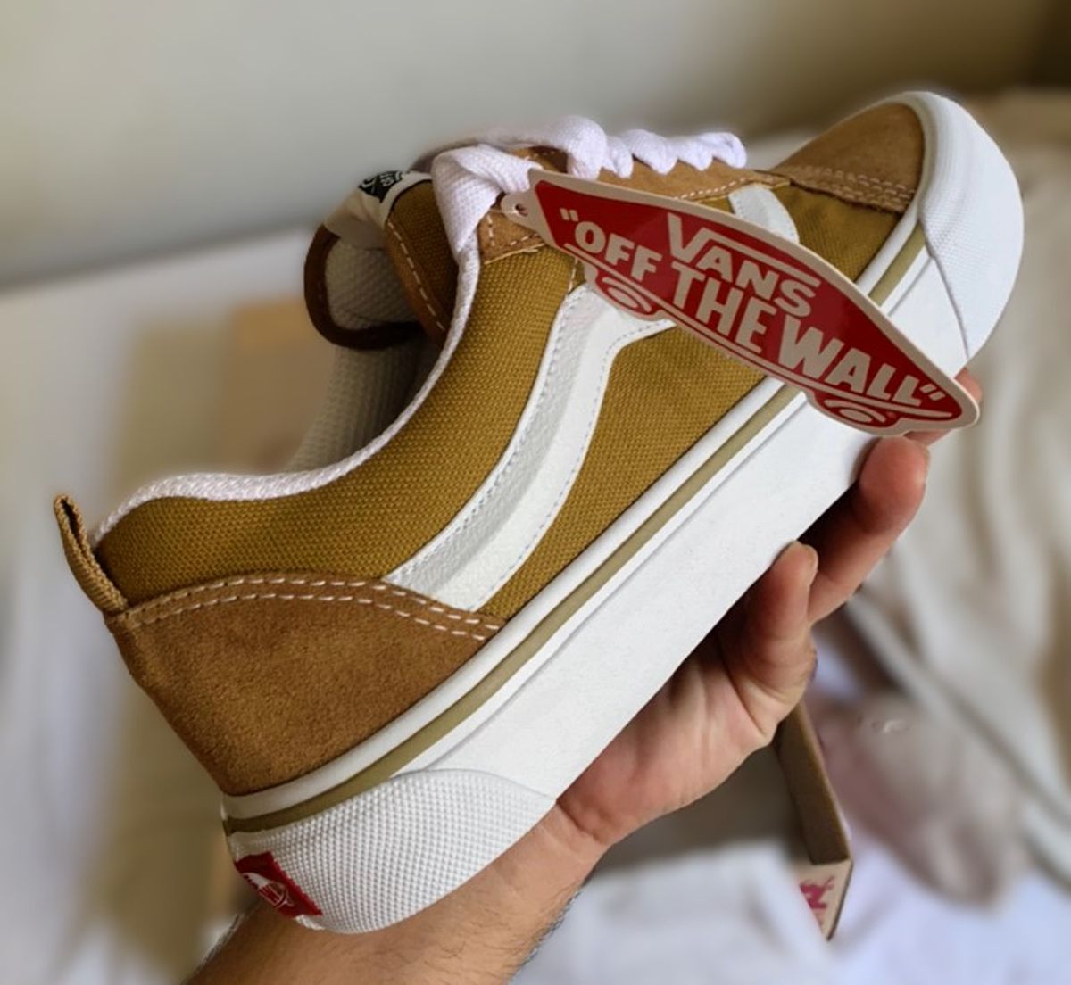 Tenis Vans Caramelo Knu Skool Tênis Feminino Vans Nunca Usado 105388872  enjoei