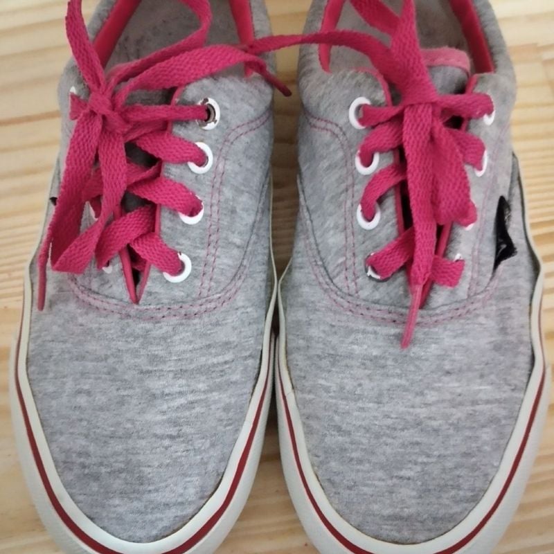 Vans Cinza & Rosa | Tênis Feminino Vans Nunca Usado 2281890 | enjoei