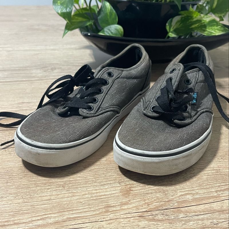 Vans cinza hot sale masculino