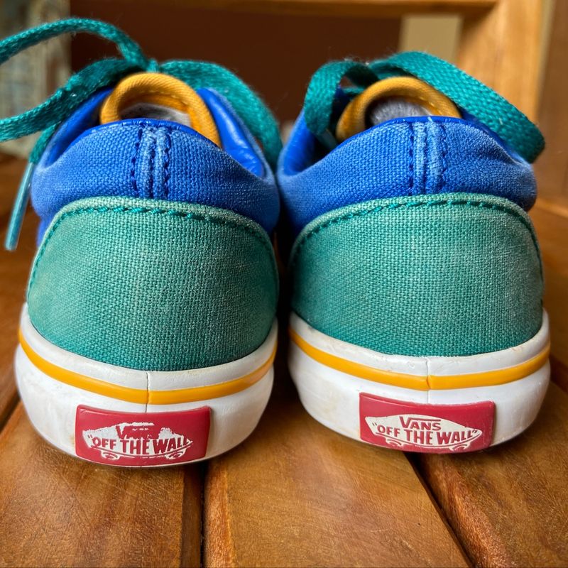 Tenis Vans Colorido Calçado Infantil para Meninas Vans Usado