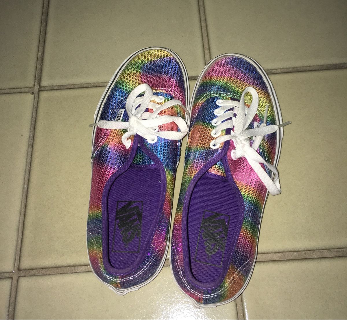 tenis vans feminino colorido