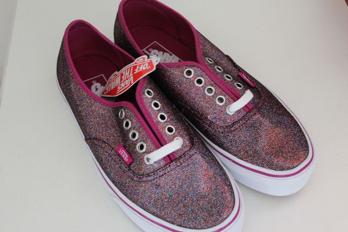 tenis vans glitter rosa