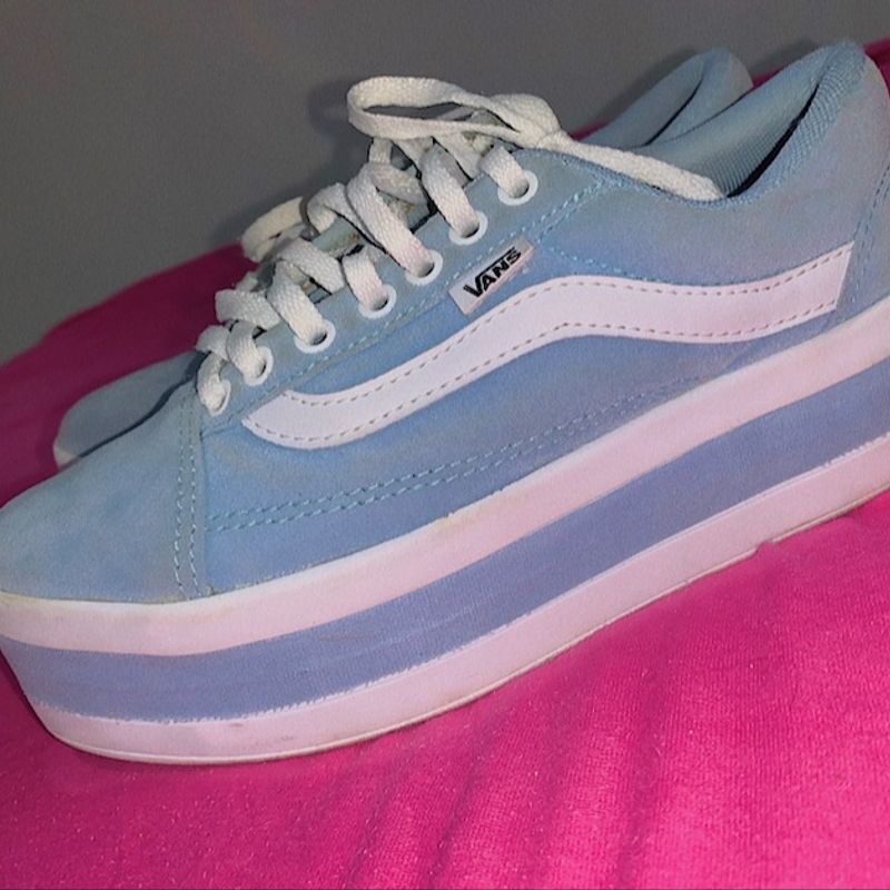 Vans best sale azul bebe