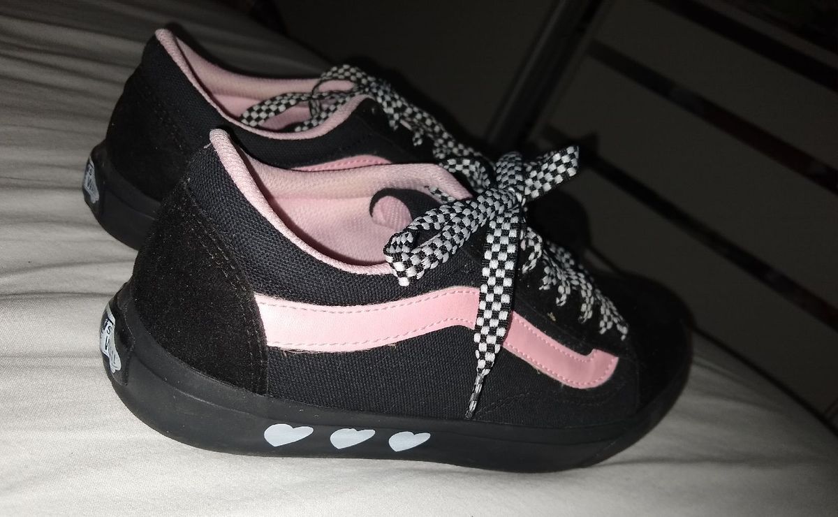 tenis vans coração