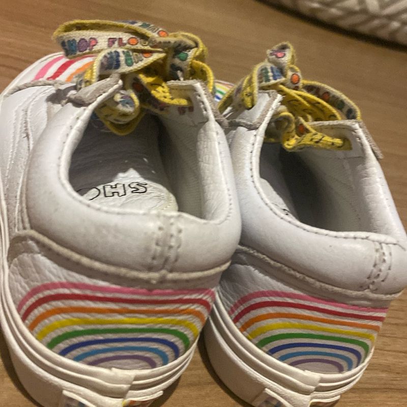 Tenis vans branco arco iris sales