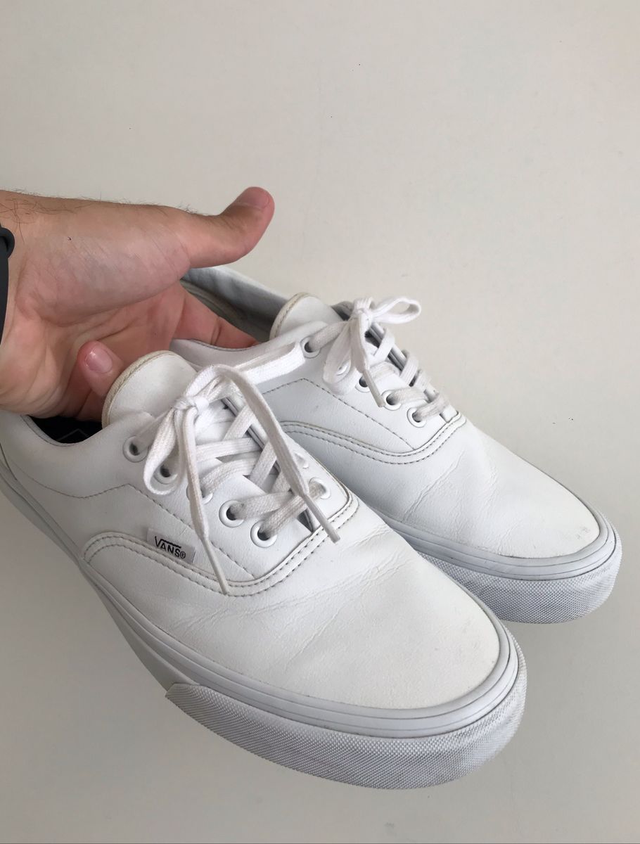 vans couro branco