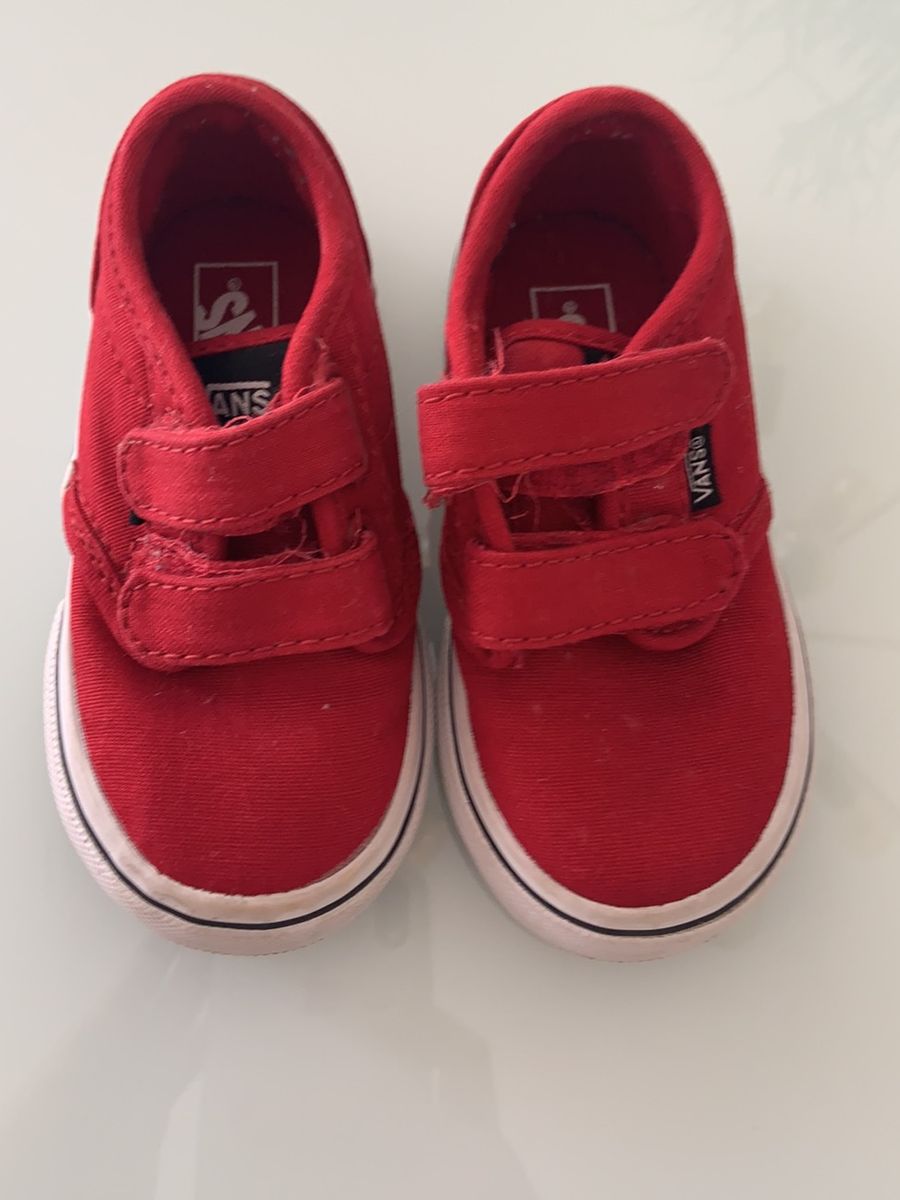 vans infantil vermelho