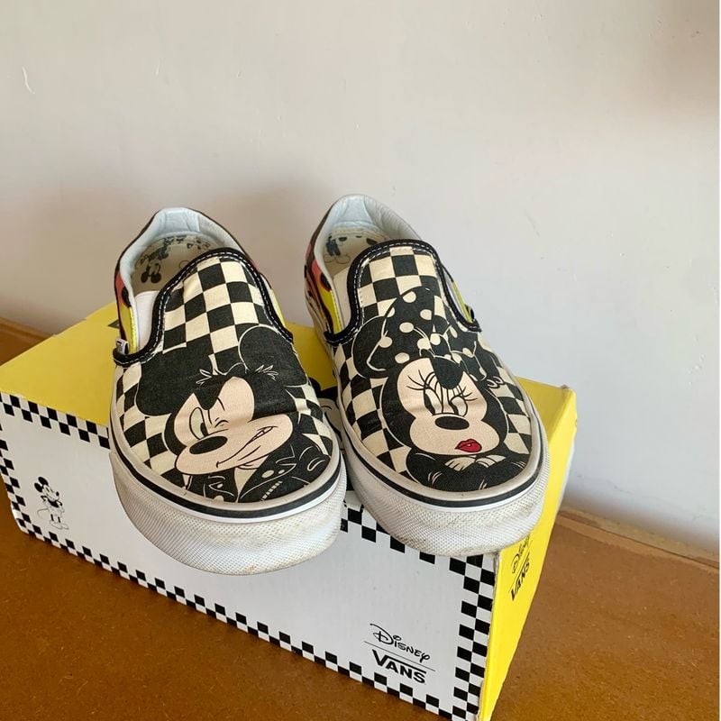 Tênis Vans Disney X Vans Mickey Minnie Slip-on Tênis Feminino Vans  Usado 108170948 enjoei