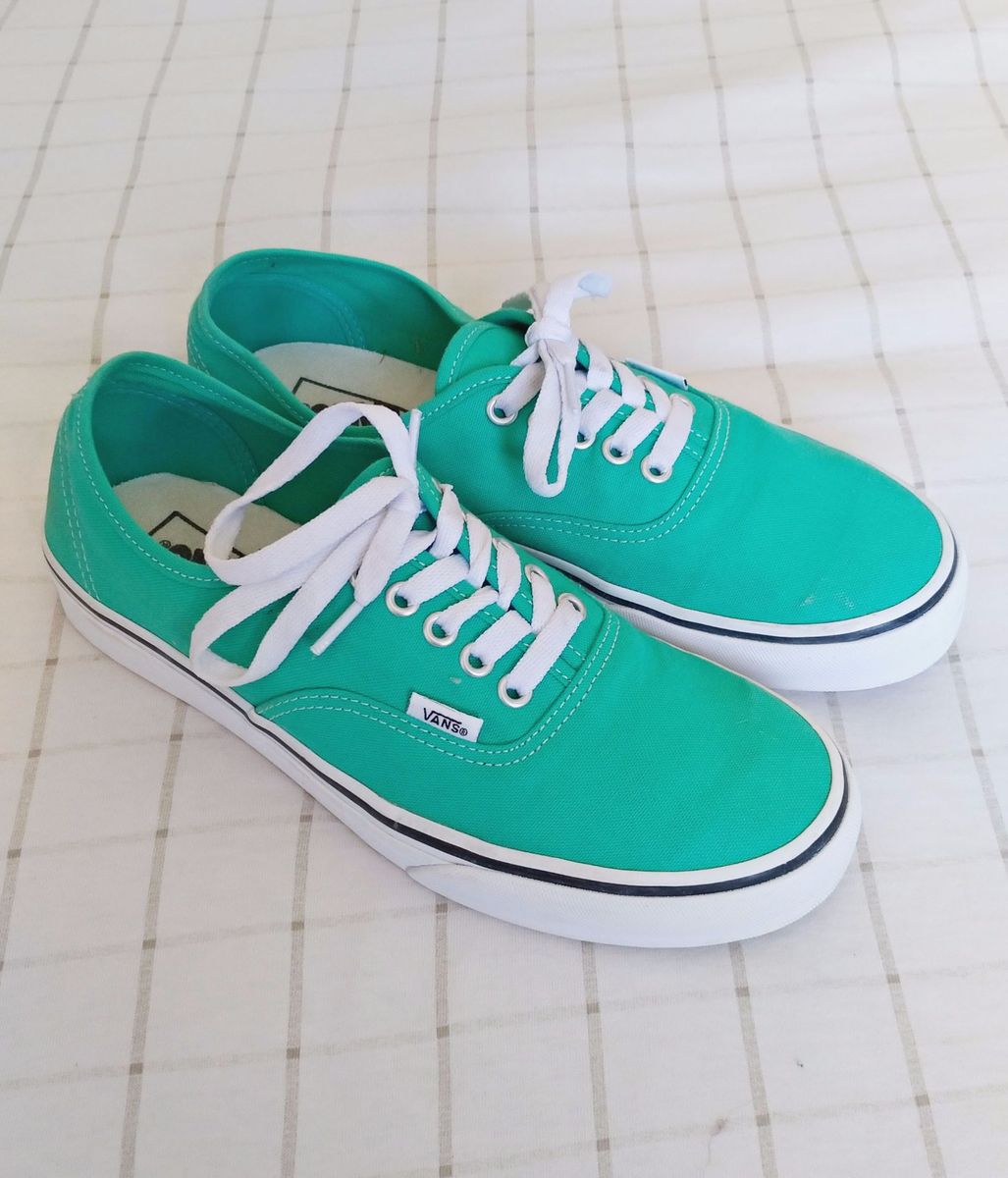 tenis vans verde agua